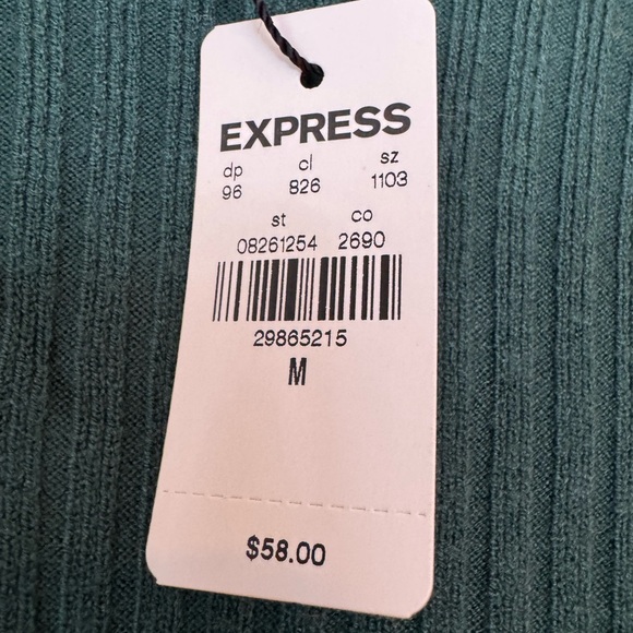 Express Ribbed Cropped Sweater, Medium - Picture 5 of 5